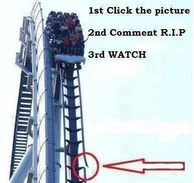Roller coaster rail break fake photos circulation for click and like ...